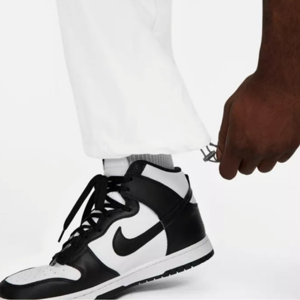 Nike Men's Sportswear Air Woven Pants White Medium Loose Fit - Picture 4 of 8